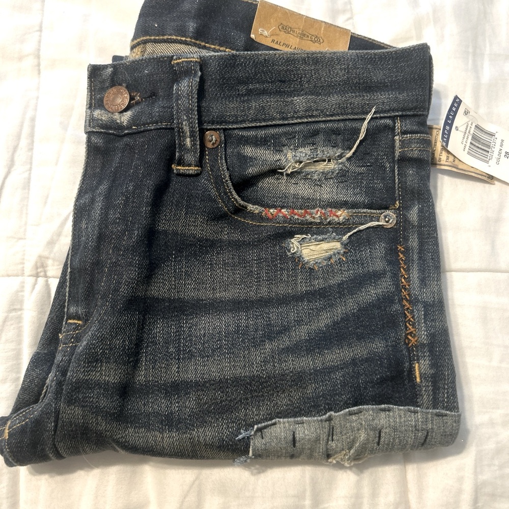Patchwork polo jean brand new